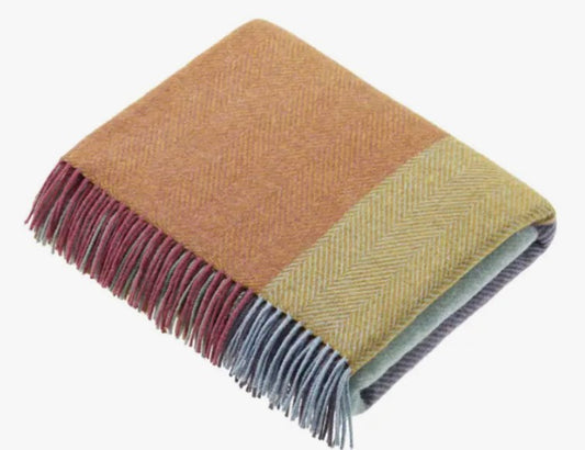 Lambswool Throw - Harlequin Pastel