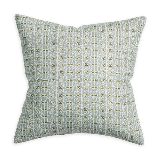 Capri Cushion colour Moss + Celadon 50 x 50cm