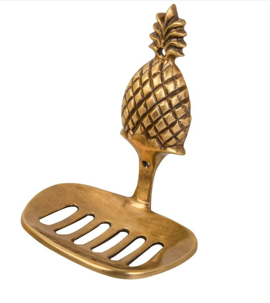 Imperio brass soap holder - Pineapple